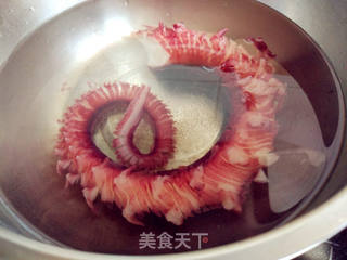 #ACA第四届烘焙大赛#造色情怀 辣烤章鱼足的做法步骤:4