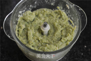 #ACA第四届烘焙大赛#造色情怀 青菜汁绿豆糕的做法步骤:6