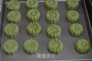 #ACA第四届烘焙大赛#造色情怀 青菜汁绿豆糕的做法步骤:9