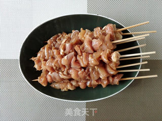 #ACA第四届烘焙大赛#造色情怀 蜜汁鸡肉串的做法步骤:6