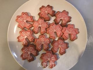 樱花杯缘子饼干的做法步骤:16