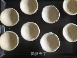 #ACA第四届烘焙大赛#造色情怀 酥皮蛋挞（自制蛋挞皮）的做法步骤：9