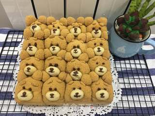 #ACA第四届烘焙大赛#造色情怀 泰迪熊挤挤小餐包的做法步骤:20