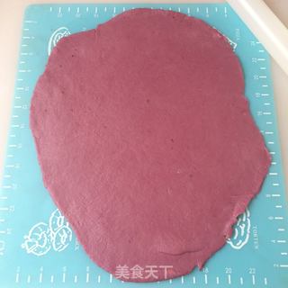 #ACA第四届烘焙大赛#造色情怀 紫薯兰花饼干的做法步骤:6