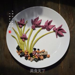 #ACA第四届烘焙大赛#造色情怀 紫薯兰花饼干的做法步骤:15