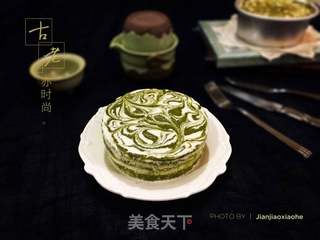 #ACA第四届烘焙大赛#造色情怀 清新抹茶慕斯蛋糕的做法步骤:20