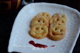 六一儿童节美食--笑脸土豆饼的做法步骤:10