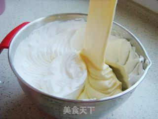 #ACA第四届烘焙大赛#造色情怀 八寸戚风蛋糕的做法步骤:10
