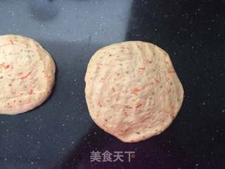 #ACA第四届烘焙大赛#造色情怀 亚麻籽胡萝卜软欧的做法步骤:9
