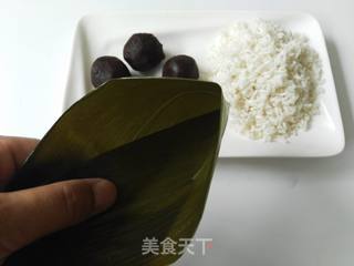 豆沙粽子的做法步骤:4