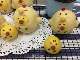 #ACA第四届烘焙大赛#造色情怀 小鸡面包的做法步骤:14