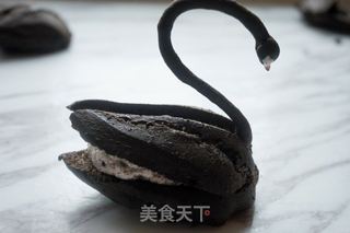 #ACA第四届烘焙大赛#造色情怀 黑天鹅泡芙的做法步骤:18
