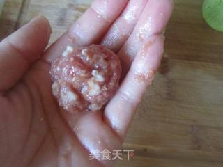 肉酿蒸笋瓜的做法步骤:6