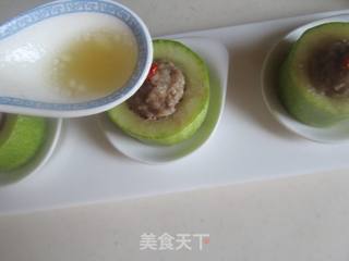 肉酿蒸笋瓜的做法步骤:10