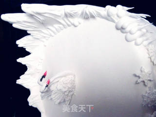 #ACA第四届烘焙大赛#造色情怀 白天鹅翻糖蛋糕的做法步骤:23