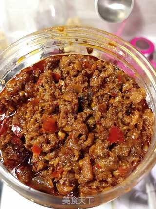 香菇牛肉酱的做法步骤:4