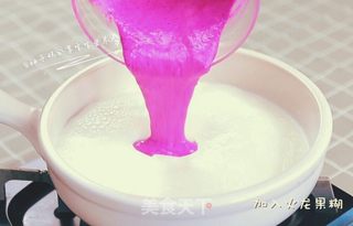 火龙果牛奶小方—高颜值粉色小方的做法步骤:6