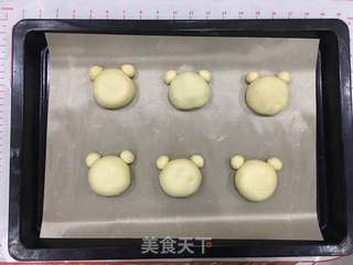 #ACA第四届烘焙大赛#造色情怀 小熊豆沙面包的做法步骤:12