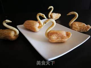 #ACA第四届烘焙大赛#造色情怀 天鹅酥的做法步骤:18