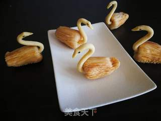 #ACA第四届烘焙大赛#造色情怀 天鹅酥的做法步骤:16