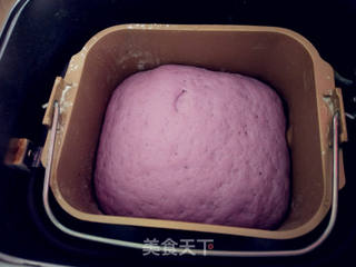 #ACA第四届烘焙大赛#造色情怀 紫玫瑰馒头的做法步骤:7