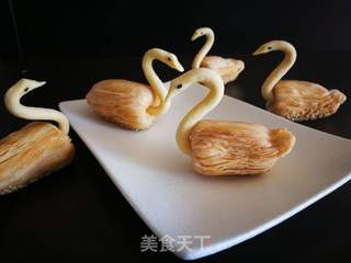 #ACA第四届烘焙大赛#造色情怀 天鹅酥的做法步骤:19