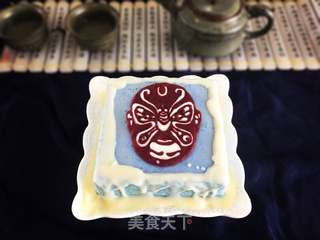 #ACA第四届烘焙大赛#造色情怀 京剧脸谱慕斯蛋糕的做法步骤:3