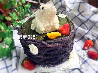 #ACA第四届烘焙大赛#造色情怀 仰望的做法步骤:31