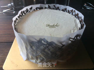 #ACA第四届烘焙大赛#造色情怀 草莓巧克力围栏蛋糕的做法步骤：10