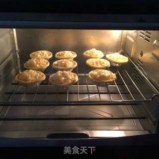 #ACA第四届烘焙大赛#造色情怀 卡仕达酱酥挞的做法步骤:6
