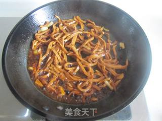 豆豉千叶豆腐丝炒豆芽的做法步骤:3