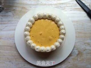 #ACA第四届烘焙大赛#造色情怀 芒果夹心慕斯蛋糕的做法步骤:28