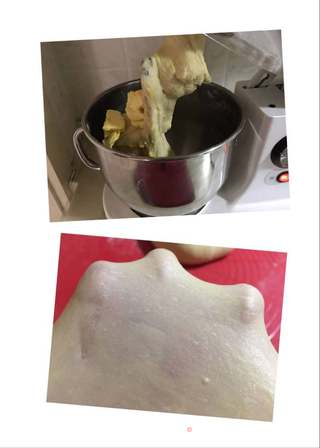 #ACA第四届烘焙大赛#造色情怀 淡奶油古早面包的做法步骤:4