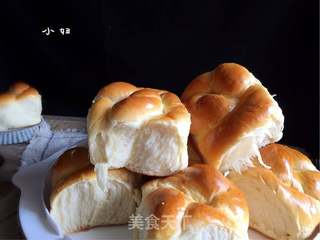 #ACA第四届烘焙大赛#造色情怀 淡奶油古早面包的做法步骤:13