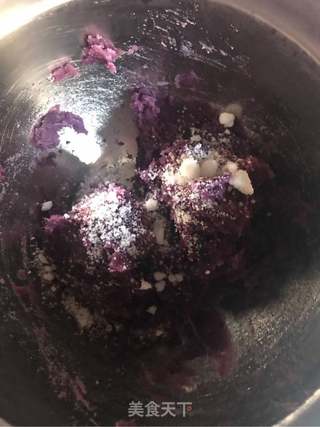 绿豆凉糕紫薯馅的做法步骤:4