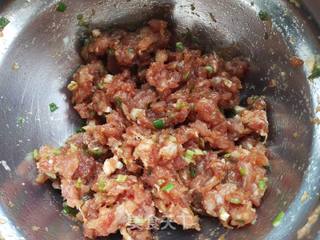 猪肉香葱肉卷的做法步骤:4