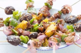 鸡肉果蔬什锦串儿的做法步骤:10