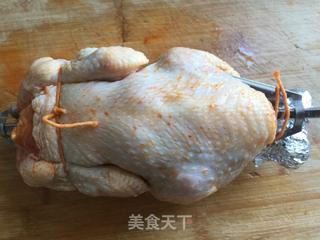 #ACA第四届烘焙大赛#造色情怀 烤全鸡的做法步骤:7