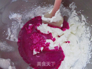 #ACA第四届烘焙大赛#造色情怀# 火龙果冰激凌的做法步骤:7