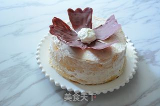 #ACA第四届烘焙大赛#造色情怀 巧克力花蛋糕的做法步骤:16