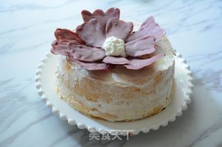 #ACA第四届烘焙大赛#造色情怀 巧克力花蛋糕的做法步骤:17