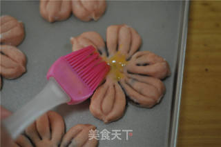 #ACA第四届烘焙大赛#造色情怀 苋菜汁桃花包的做法步骤:14
