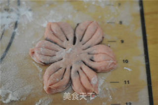 #ACA第四届烘焙大赛#造色情怀 苋菜汁桃花包的做法步骤:12