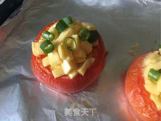 #ACA第四届烘焙大赛#造色情怀 芝士焗番茄蛋的做法步骤:11