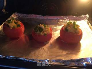 #ACA第四届烘焙大赛#造色情怀 芝士焗番茄蛋的做法步骤:12