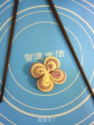 ＃ACA第四届烘焙大赛＃造色情怀 双色蝴蝶花饼干的做法步骤：12