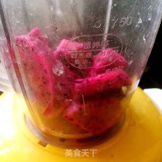 百分百火龙果冰棍的做法步骤:3
