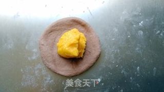 #ACA第四届烘焙大赛#造色情怀 帽子流沙面包的做法步骤:13