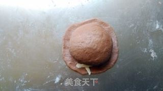 #ACA第四届烘焙大赛#造色情怀 帽子流沙面包的做法步骤:15