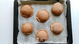 #ACA第四届烘焙大赛#造色情怀 帽子流沙面包的做法步骤:16